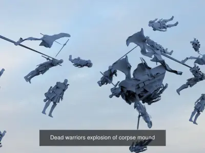 Dantes Hellscape bodies collection 3D Model Pack