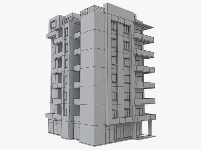 Apartment Building 5 3D model