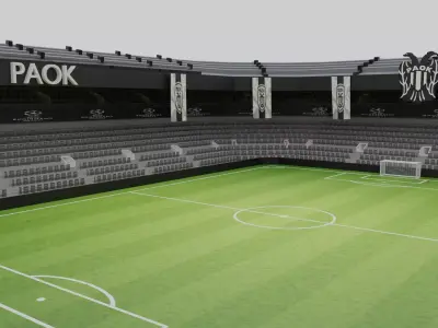 PAOK Football Stadium Low-poly 3D model