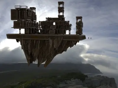 Floating Island 3D model