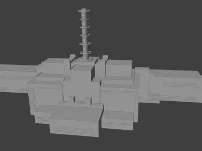 Chernobyl Nuclear Power Plant before disater 3D model