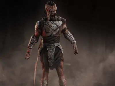 Predator Dek from Badlands Low-poly 3D model