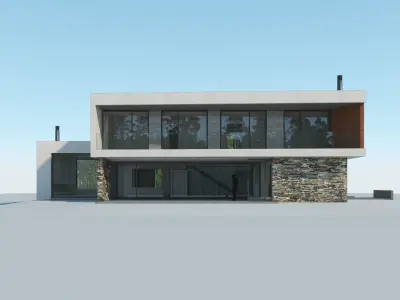 Modern House -H 3D model