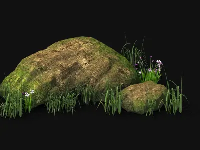 Explore the mountains - rocks 20 3D model