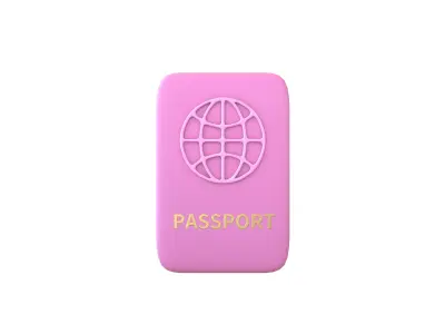 Cartoon Passport v1 005 Low-poly 3D model