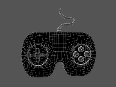 Game Controller Icon V1 002 Low-poly 3D model