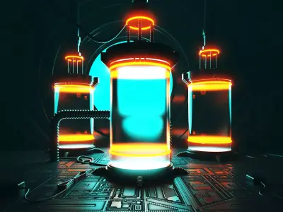 Sci-fi Mystic Lab 3D model