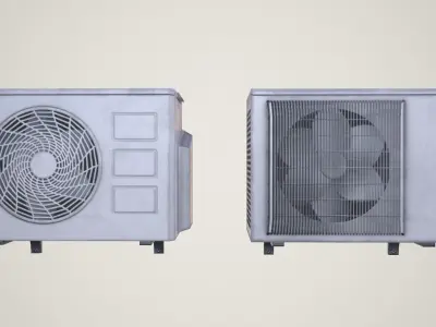 Air Conditioner Low-poly 3D model