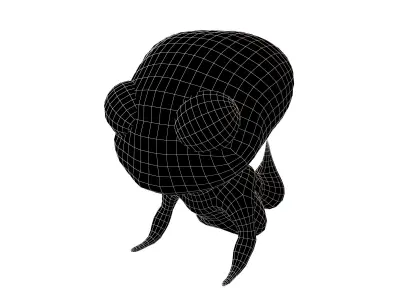 Alien Baby v1 003 Low-poly 3D model
