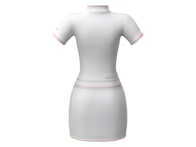 Mini Nurse Uniform Low-poly 3D model
