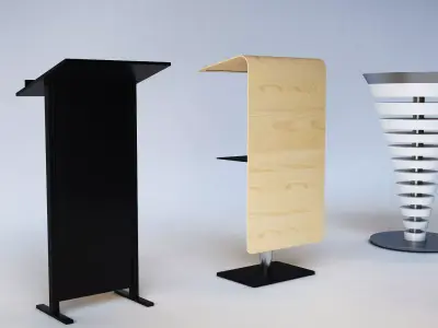 Podiums podium with base and top 3D print model