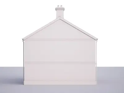 British House Trap Road Plot1-2 3D model