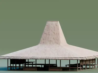 Traditional Houses - Rumah Musalaki Low-poly 3D model