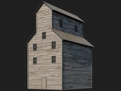 89-90-91-92 - Farm Buildings 4K PBR GameReady Low-poly 3D model