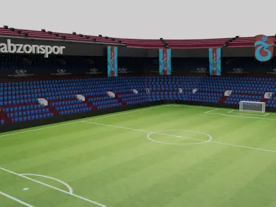 Trabzonspor Football Stadium Low-poly 3D model
