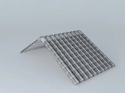 Ceramic Roof Tiles Free 3D model