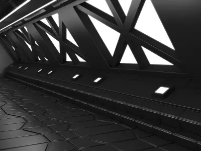 Sci Fi Tunnel 3D model