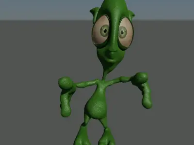 alien dance Low-poly 3D model