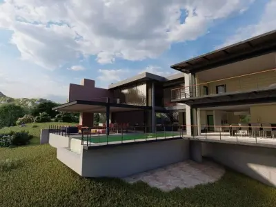 Casa Scene-villa-modern house 3D model 69