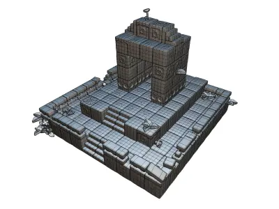 Cube World Stone Blocks - Proto Series Low-poly 3D model