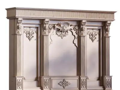 Wood Wall Panel 929 Low-poly 3D model