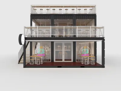 Container Cafe 10 3D model