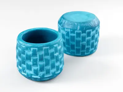 Flower Pot Small Low-poly 3D model