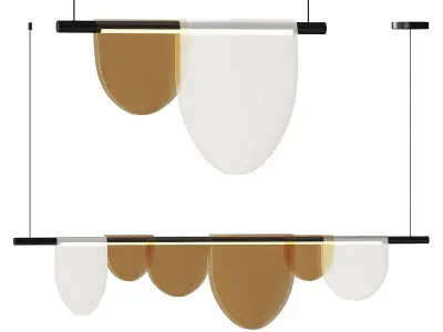 Rail row lamp EQUAL 3D model