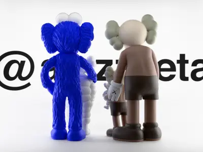 Kaws Family Textured 3D model
