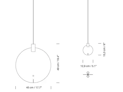 Bijou lamp by Santa and Cole 3D model