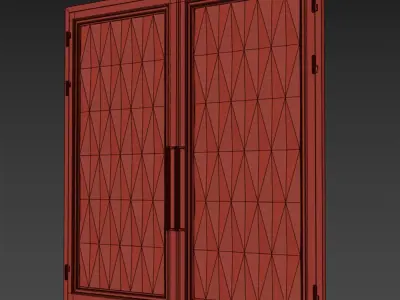 Gate black loft 015 3D model