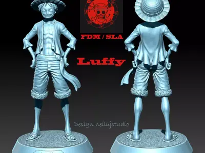 One piece Monkey D Luffy 3D model