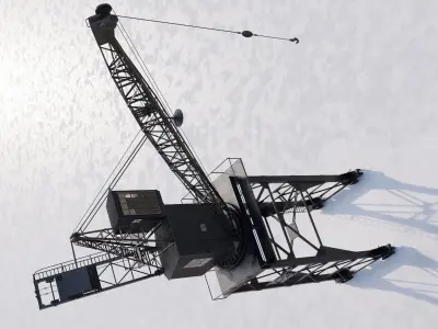 Southampton Crane 3D model 3D model