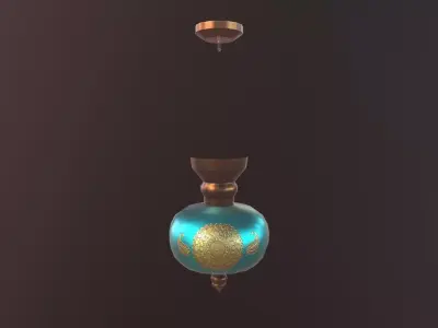 Oriental Middle-Eastern Chandelier  Low-poly 3D model