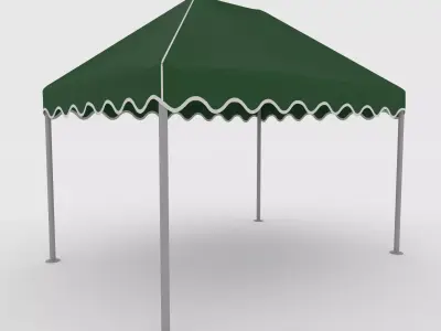 Gazebo Tent 10 250 cm X 350 cm 3D model