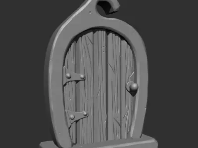 Stylized Doors IMM Brush Pack 5 in One 3D model
