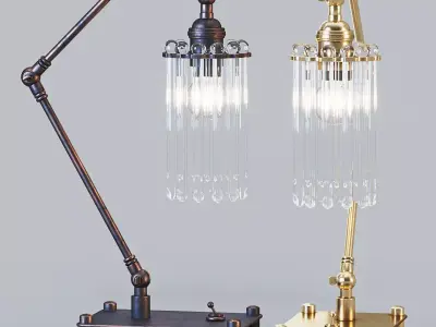 Articulated Table Lamp 3D model