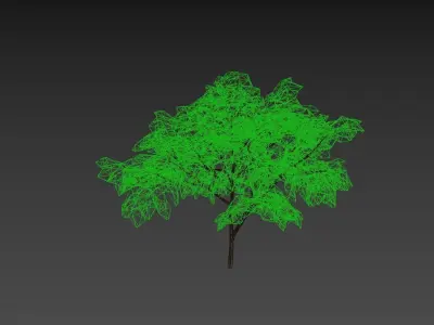 Low Poly Tree Autumn Stylish Low-poly 3D model