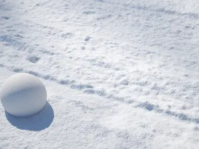 Road in snow seamless texture 3D model