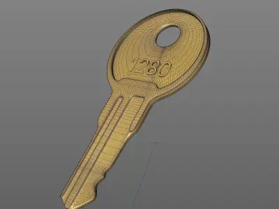 Key for the house Free 3D model
