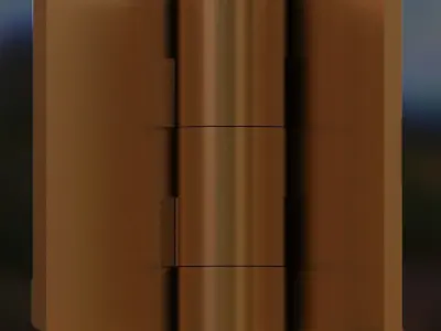 door hinge Free low-poly 3D model