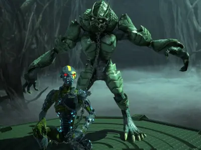 Beastmaster LowPoly rigged Low-poly 3D model