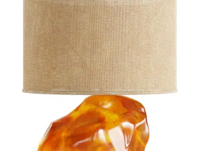 21st gallery Nicolas Aubagnac Pair of Ambra Lamps 3D model