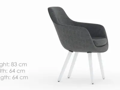 Herman Miller Saiba Side Chair 3D model
