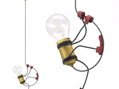 Chandelier lamp 3D model get