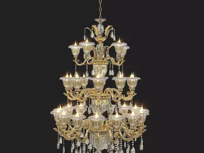Classic Chandelier 2 3D model