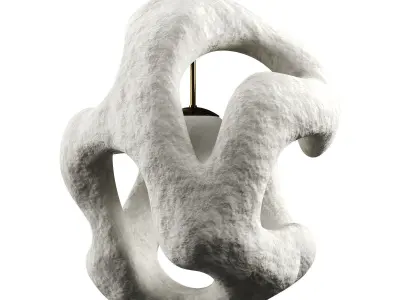 Fertility Form illuminated sculpture Low-poly 3D model