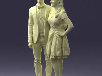 000030 Beautiful couple 0913 3D model