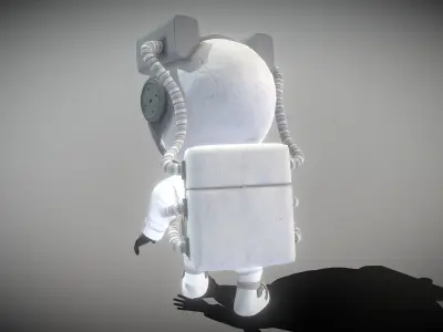 Astronaut in space suit 3D model