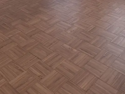 Parquet - Laminate - Wooden floor 4 in 1 Low-poly 3D model